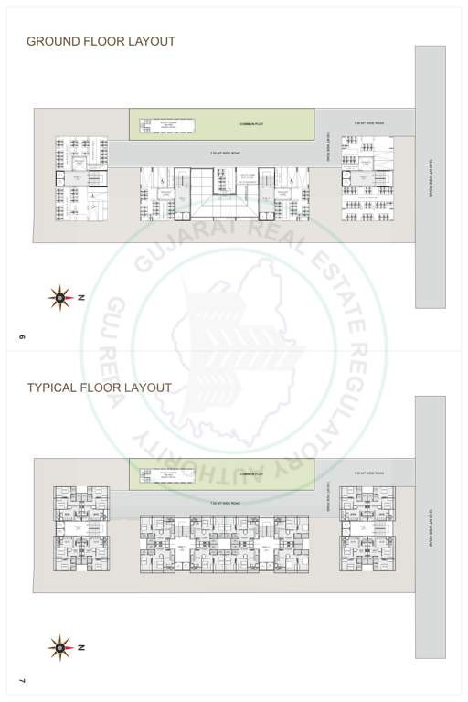  bhakti pearl Block A To D Cluster Plan for ground And Typical  Floor