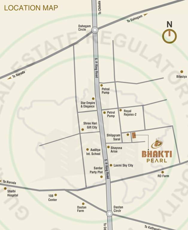  bhakti pearl Location Plan