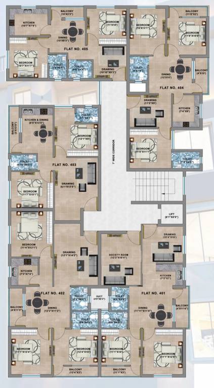  palace Palace Cluster Plan For 4th Floor