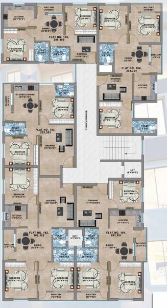 Palace Cluster Plan From 1st To 3rd Floor palace Palace Cluster Plan From 1st To 3rd Floor