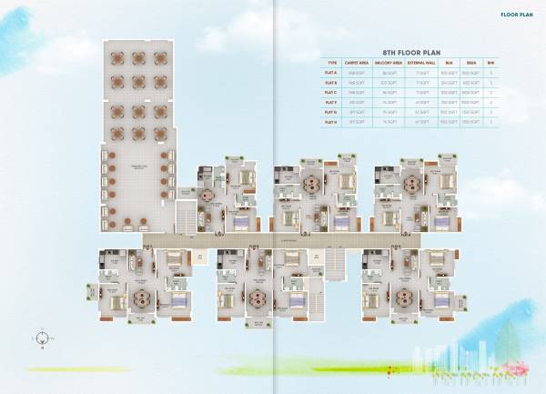Global Lake View Cluster Plan for 8th Floor lake-view Global Lake View Cluster Plan for 8th Floor