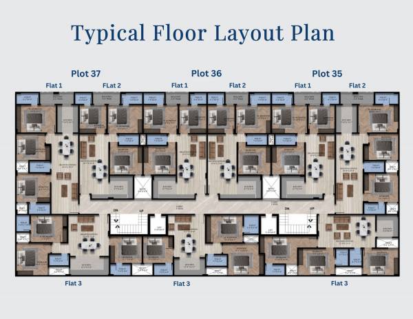 Homes Cluster Plan from 1st to 2nd Floor homes Homes Cluster Plan from 1st to 2nd Floor