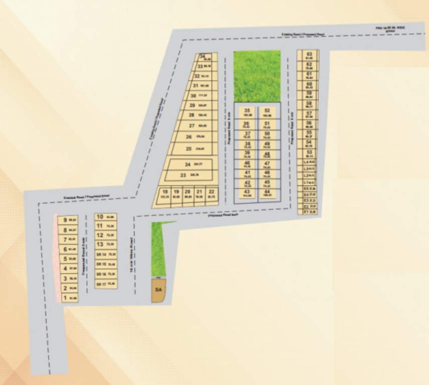 the grand swaroop gold city Layout Plan