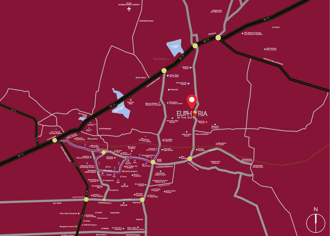  euphoria in the east Location Plan