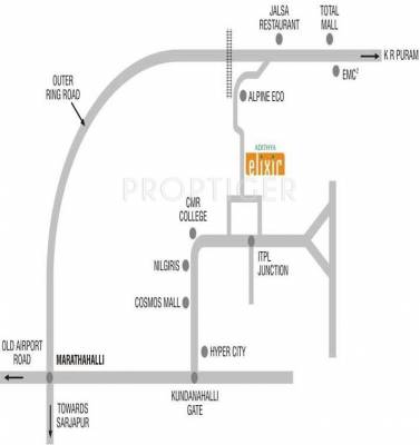 elixir Images for Location Plan of Adithya Elixir