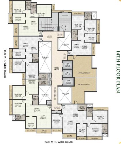  prime-avenue Prime Avenue Cluster Plan for 14th Floor