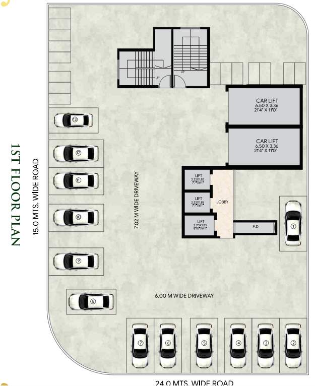  prime avenue Prime Avenue Cluster Plan for 1st Floor