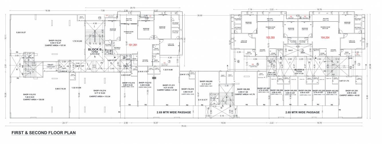  onyx luxuria Block A And B Cluster Plan for 12th Floor
