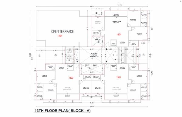  onyx-luxuria Block A Cluster Plan for 13th Floor
