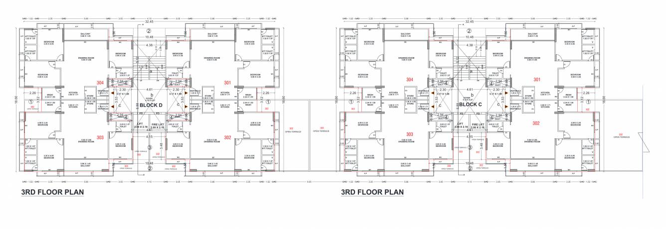 onyx luxuria Block C And D Cluster Plan for 3rd Floor