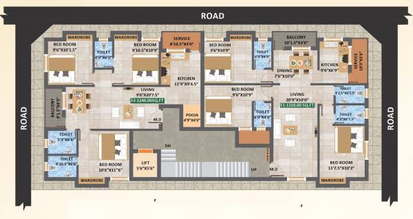  elegance Elegance Cluster Plan For 1st Floor