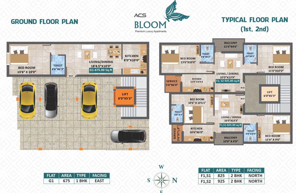  bloom and blossom Bloom Cluster Plan from ground to 2nd Floor