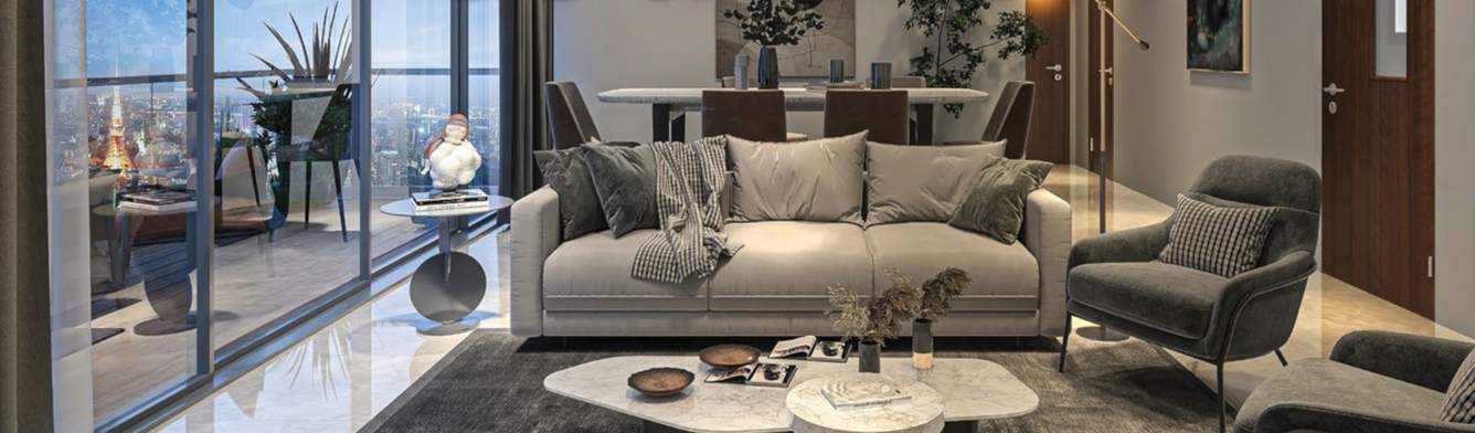  the balmoral towers Living Area