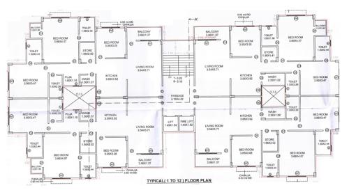Shree Kunj Cluster Plan From 1st To 12th Floor shree-kunj Shree Kunj Cluster Plan From 1st To 12th Floor