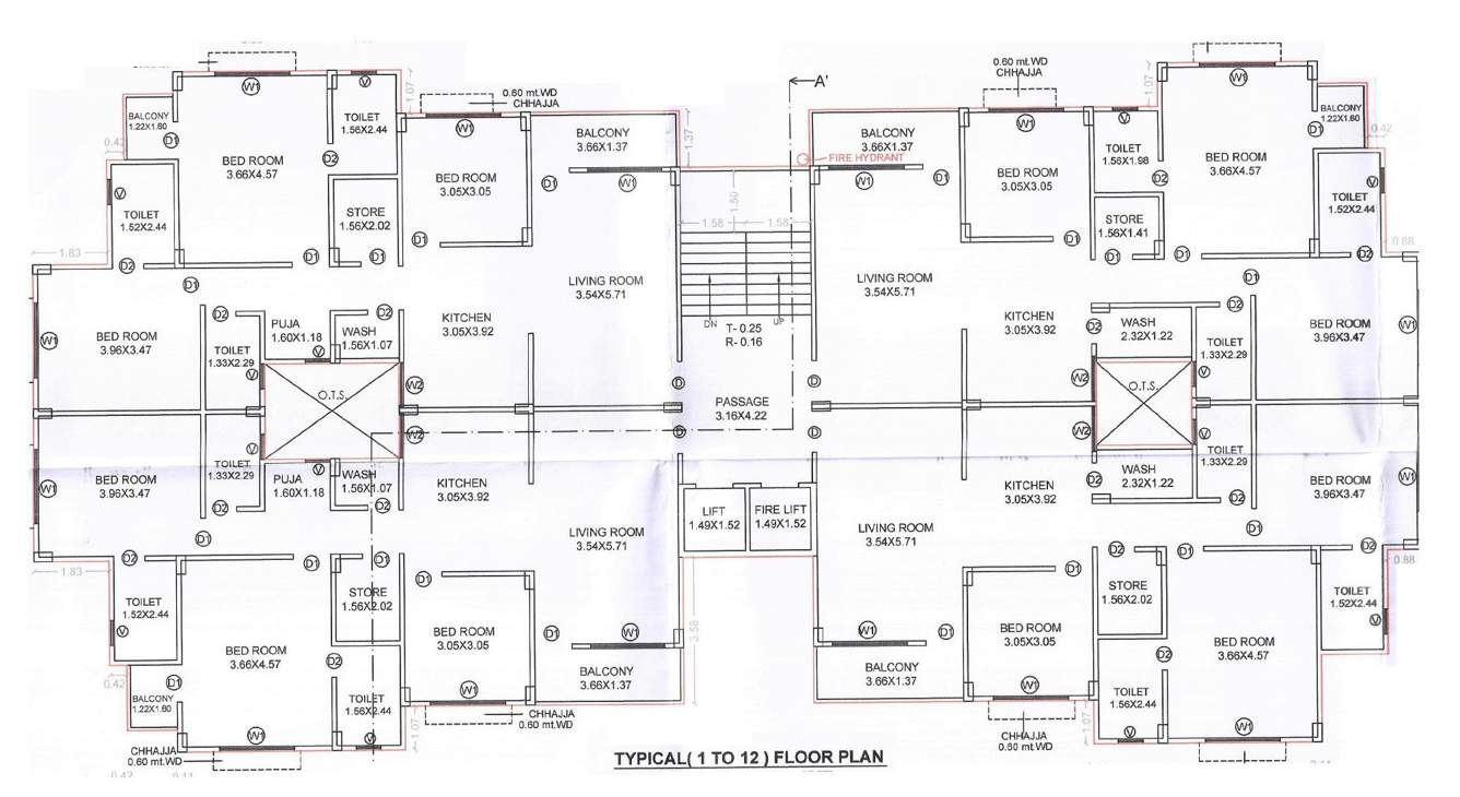  shree kunj Shree Kunj Cluster Plan From 1st To 12th Floor