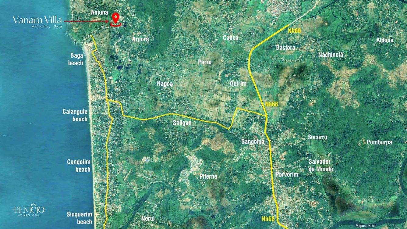  vanam villa Location Plan