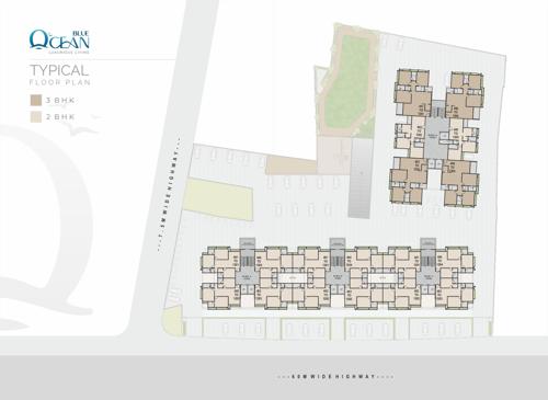  blue-ocean Block A  To Block D Cluster Plan from 1st to 12th Floor