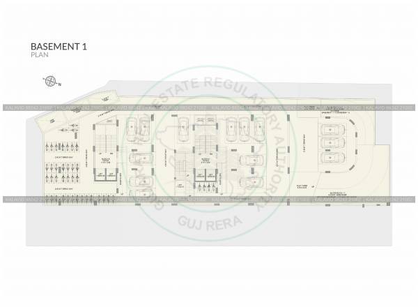  saketham-lakeview Block A And Block B Basement 1 Cluster Plan