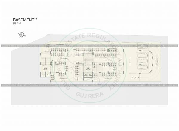  saketham-lakeview Block A And Block B Basement 2 Cluster Plan