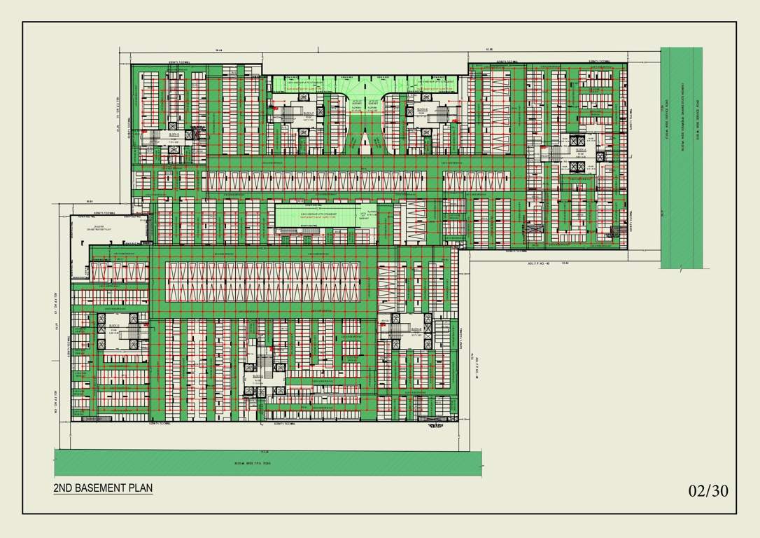  turquoise re 45 Block A To Block G Cluster Plan for ground Floor