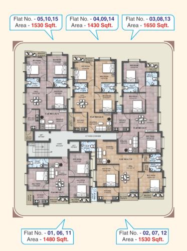  blue-ridge Blue Ridge Cluster Plan from 1st to 3rd Floor