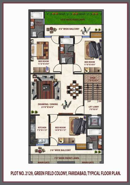 Elegant Builder Floor Cluster Plan from 1st to 4th Floor elegant-builder-floor Elegant Builder Floor Cluster Plan from 1st to 4th Floor