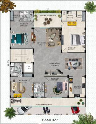 Sita Gold Builder Floor Typical Cluster Plan gold-builder-floor Sita Gold Builder Floor Typical Cluster Plan