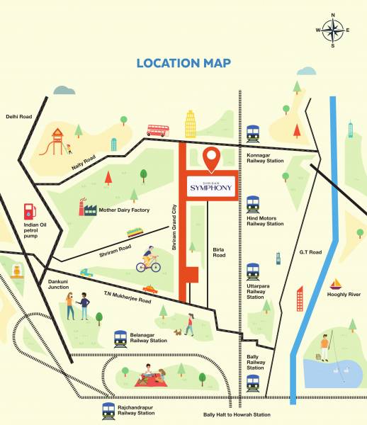  symphony Location Plan