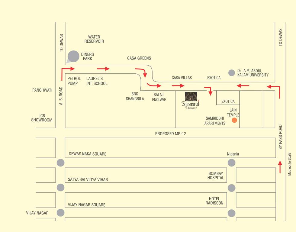  shikharji dreamz extension 1 Location Plan