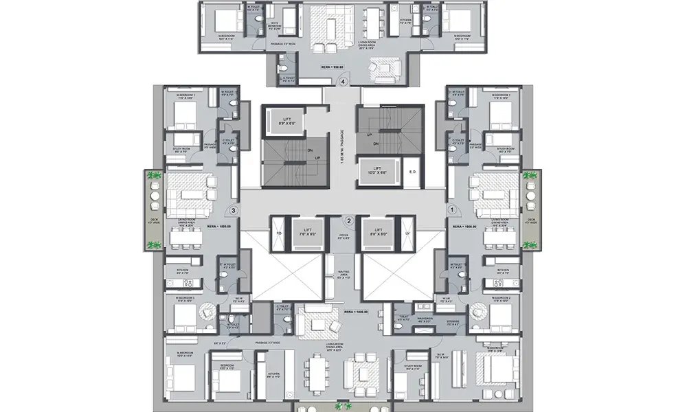  la residency La Residency Cluster Plan