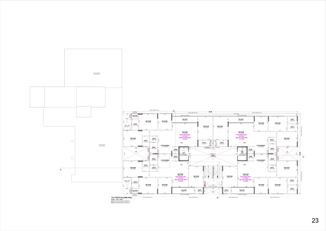  shubh labh heritage Block A Cluster Plan For 11th Floor