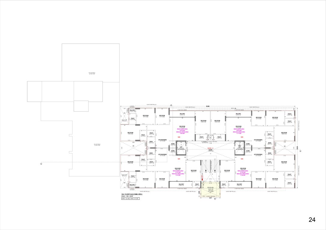  shubh labh heritage Block A Cluster Plan For 12th Floor