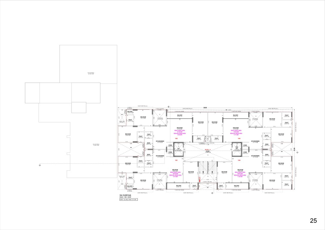  shubh labh heritage Block A Cluster Plan For 13th Floor