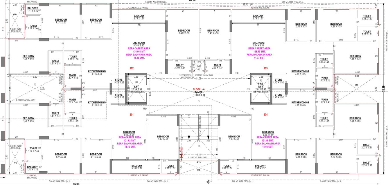 shubh labh heritage Block A Cluster Plan For 2nd Floor