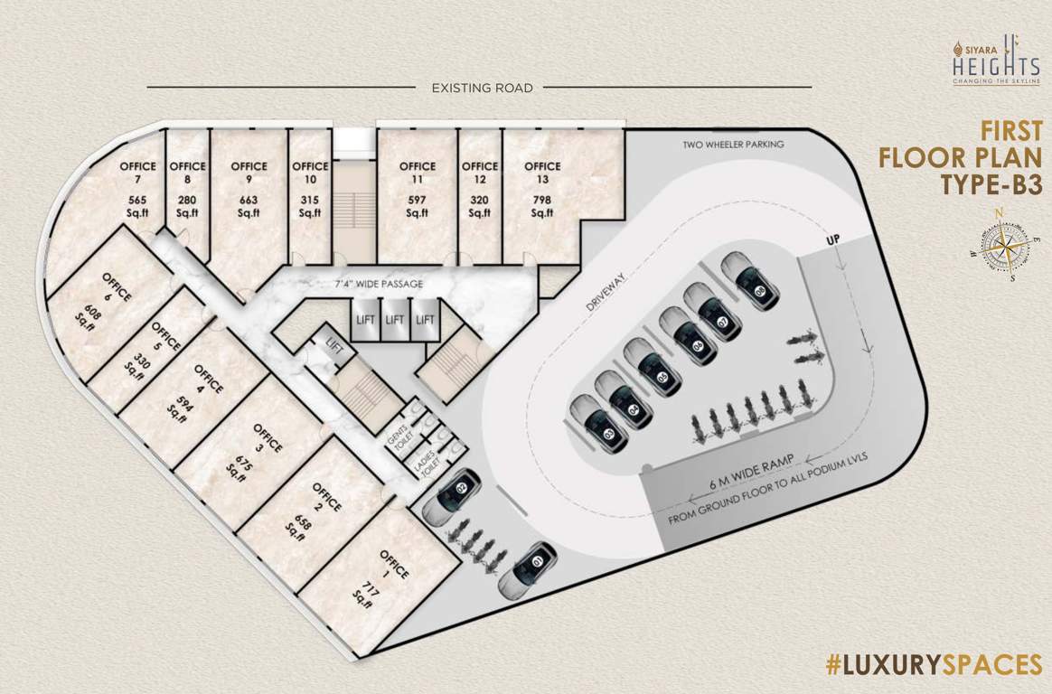  siyara heights Siyara Heights Cluster Plan for 1st Floor