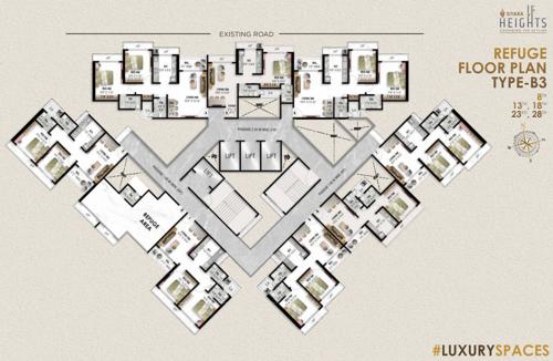  siyara-heights Siyara Heights Cluster Plan for 8th Floor