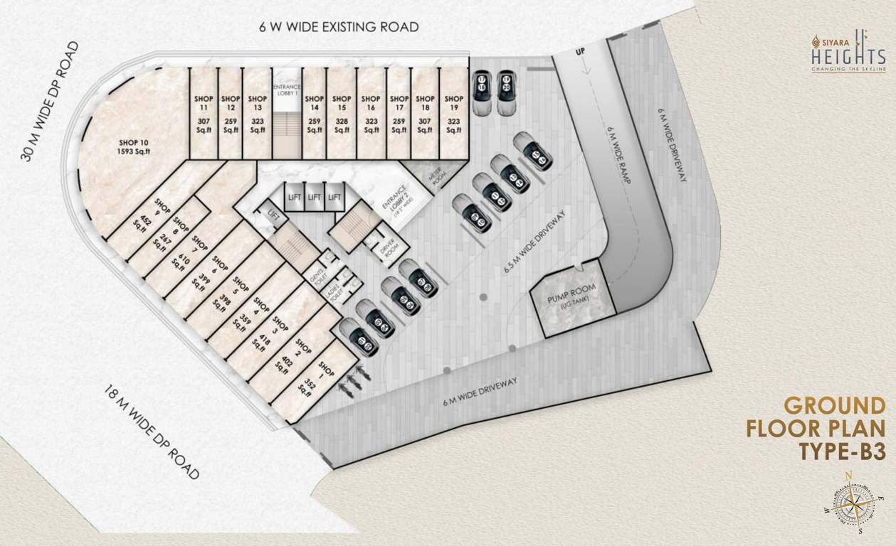  siyara heights Siyara Heights Cluster Plan for ground Floor