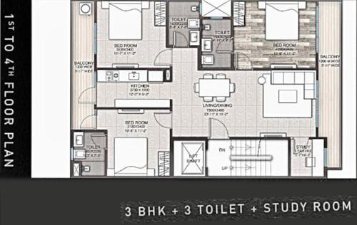  amethyst-signature-floors-bhondsi Amethyst Signature Floors Bhondsi Typical Cluster Plan