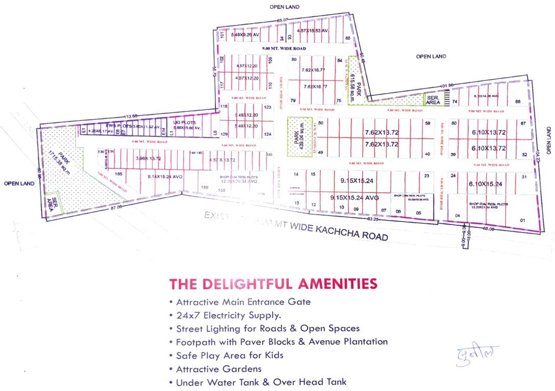  meera valley Layout Plan