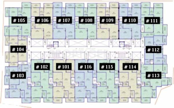  elite-apartment Tower B Typical Cluster Plan