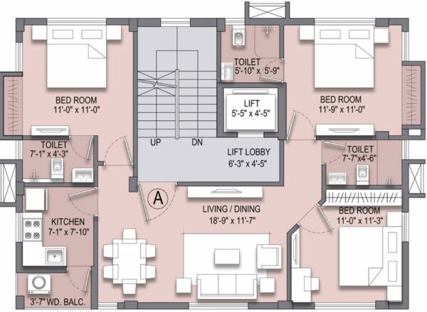  serene Serene Cluster Plan From 1st To 4th Floor