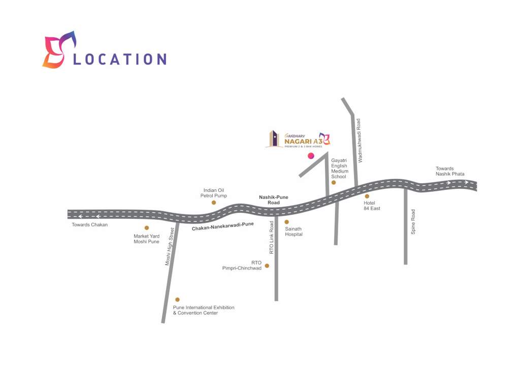  gandharv nagari Location Plan