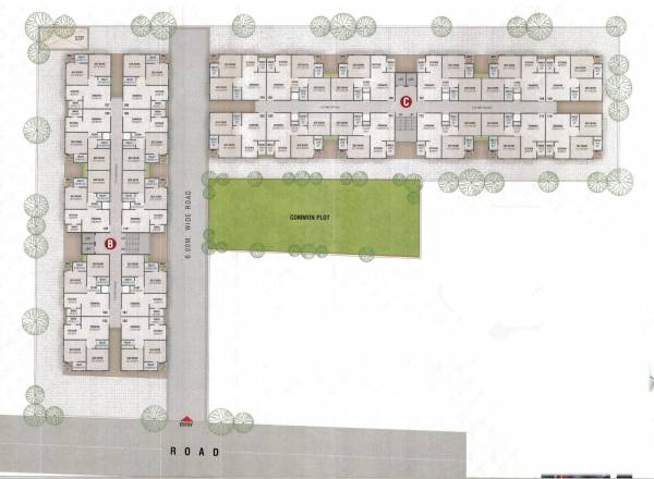  rangoli-residency Block B & C Typical Cluster Plan