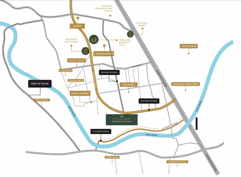  the canary Location Plan