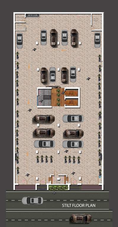  gokuldham apartment Gokuldham Apartment Cluster Plan for ground Floor