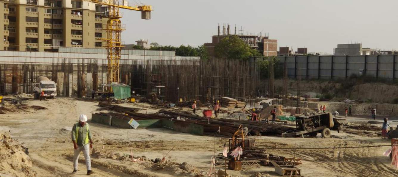  eros sampoornam 3 Block G4 Construction Status Apr 25