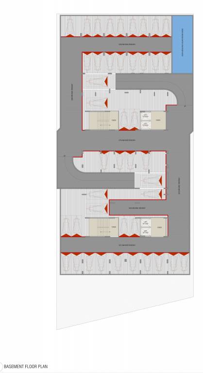  rimkar habitat A + B Cluster Plan For Basement Floor