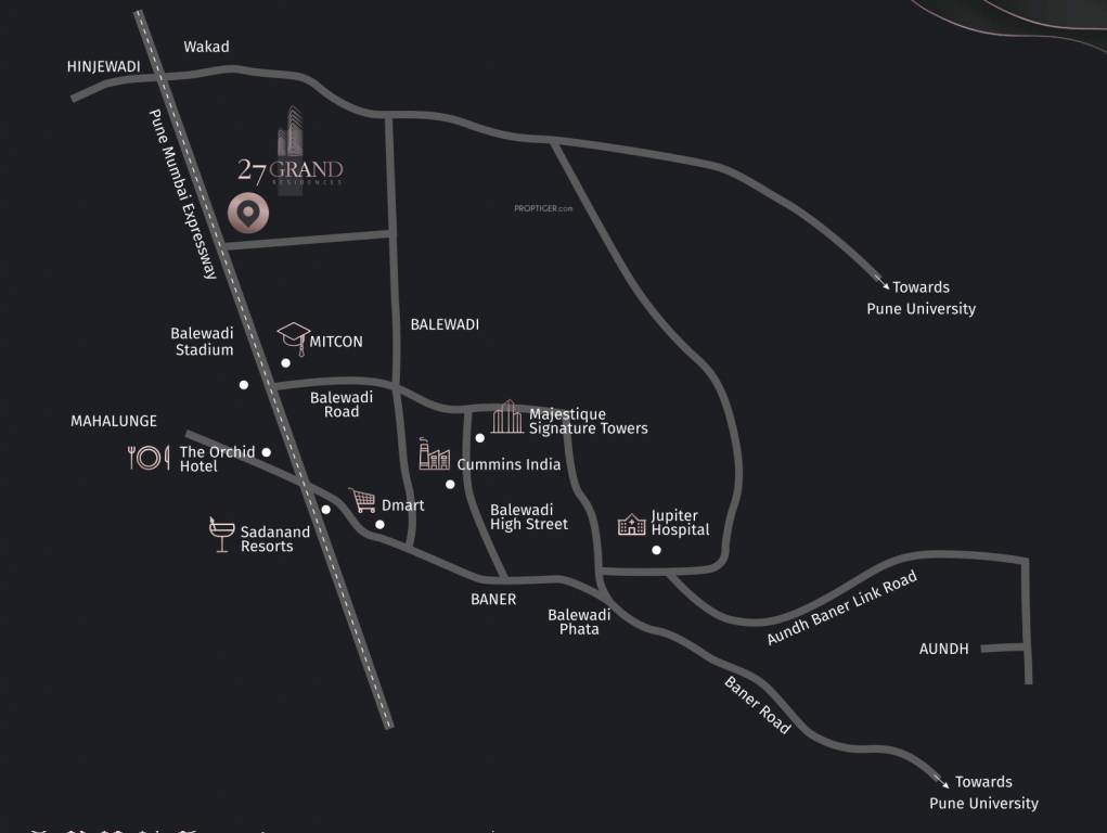  27 grand residences Location Plan