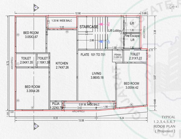  fame Plot (02) Typical Cluster Plan