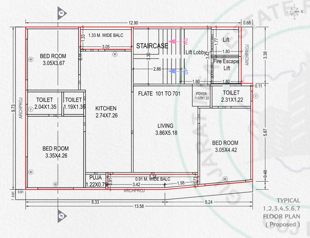  fame Plot (02) Typical Cluster Plan
